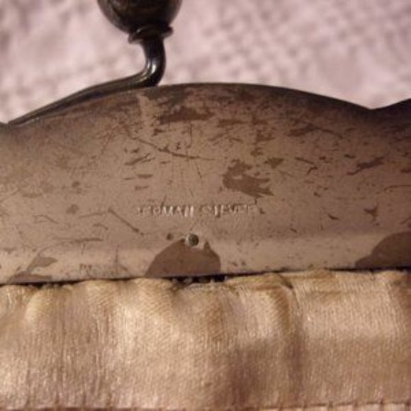 "Vintage German Silver Mesh Purse Mini Bag " - Picture 4 of 7